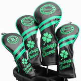 LUCKY CLOVER Golf Wood Head Covers (4pcs/Set)