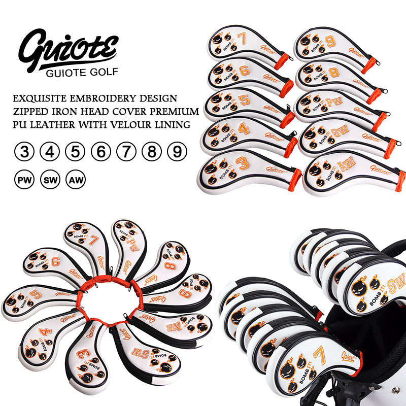 BOMB IT Zipped Golf Iron Cover (10pcs/Set)