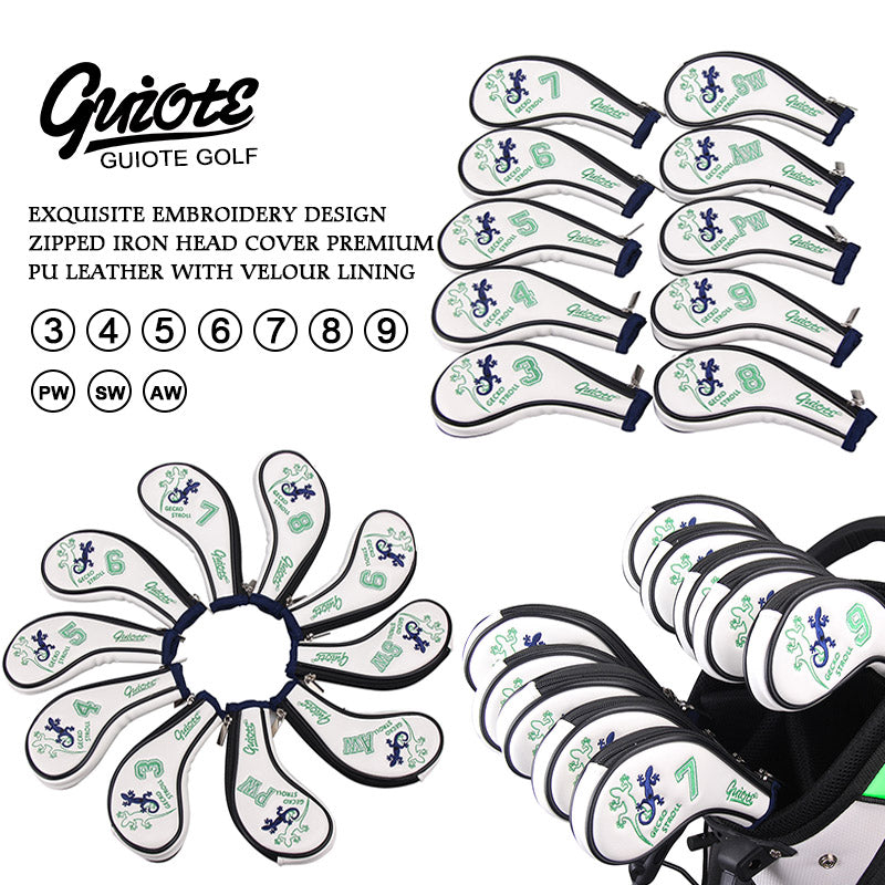 GECKO Zipped Golf Iron Cover (10pcs/Set)