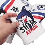 SHARK ATTACK Golf Wood Head Covers (4pcs/Set)