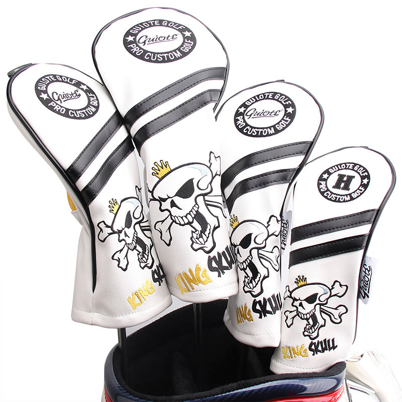 KING SKULL Golf Wood Head Covers (4pcs/Set)