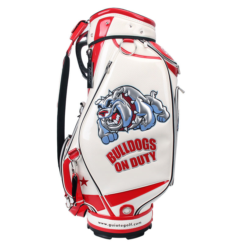 Golf staff bag BULLDOGS  Golf Tour Bag white/red 10.5"