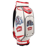 Golf staff bag BULLDOGS  Golf Tour Bag white/red 10.5"