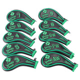 LUCKY CLOVER Zipped Golf Iron Cover (10pcs/Set)